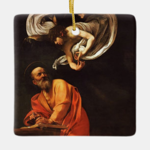 Inspiration Saint Matthew Caravaggio Malkunst Keramikornament
