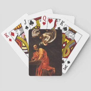 Inspiration Saint Matthew Caravaggio Malkunst Spielkarten
