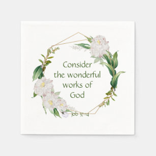 Inspiration Scripting White Roses Blume Serviette