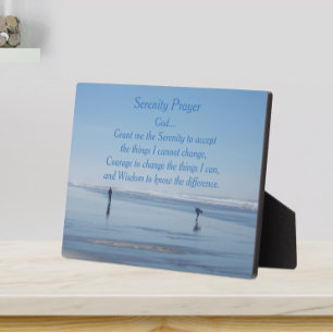 Inspiration Serenity Gebet Beach Walker Fotoplatte