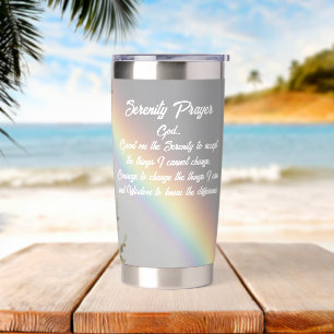 Inspiration Serenity Gebet Rainbow Thermobecher
