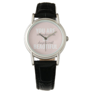Inspiration Sie sind so schöne positive Zitat Armbanduhr
