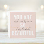 Inspiration Sie sind so schöne positive Zitat Holzkisten Schild<br><div class="desc">Inspiration Sie sind so schöne positive Zitat</div>