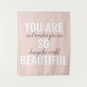 Inspiration Sie sind so schöne positive Zitat Wandteppich