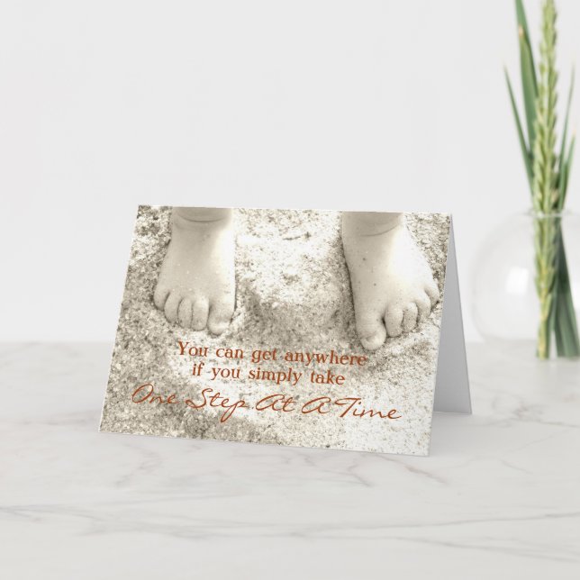 Inspiration Sprichwort auf Grußkarte Karte (Vorderseite)
