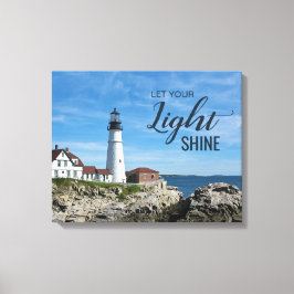 Inspiration Sprichwort Lighthouse Portland Head Leinwanddruck