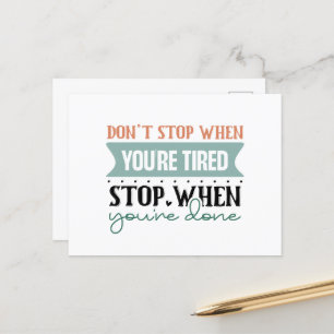 Inspiration stoppt Wortkunst nicht Postkarte