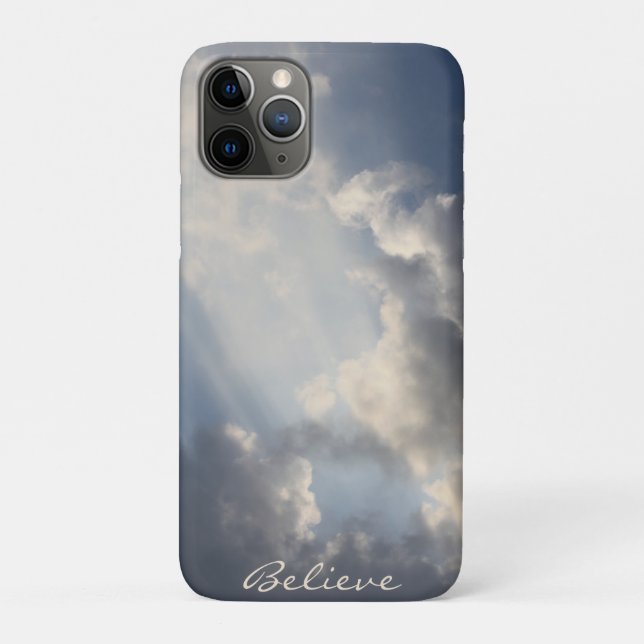 Inspiration Sunbeams Blue Sky Case-Mate iPhone Hülle (Rückseite)