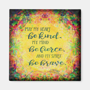 Inspiration, trendy Kind fierce Brave Inspirivity Magnet