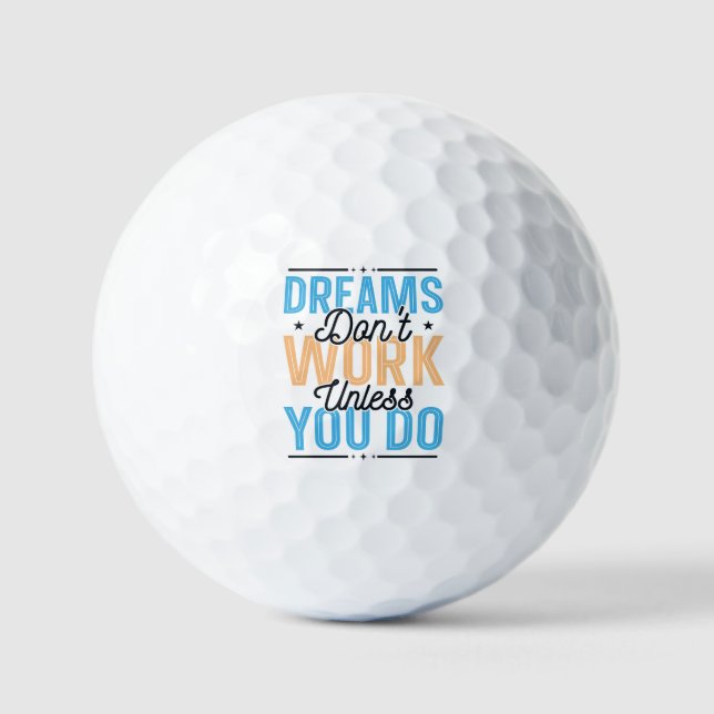 Inspiration-Typografie-Design Golfball (Vorderseite)