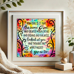 Inspiration und einzigartiger Gott brauchte einen  Poster