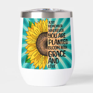 Inspiration und handgezeichnete Sonnenblume