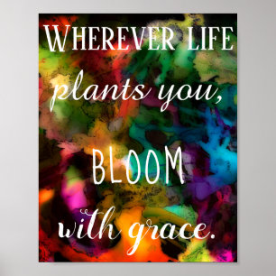 Inspiration und Motivierend Abstraktes Poster