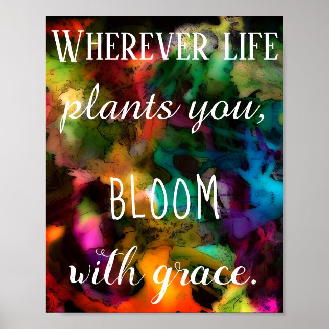 Inspiration und Motivierend Abstraktes Poster (Vorne)