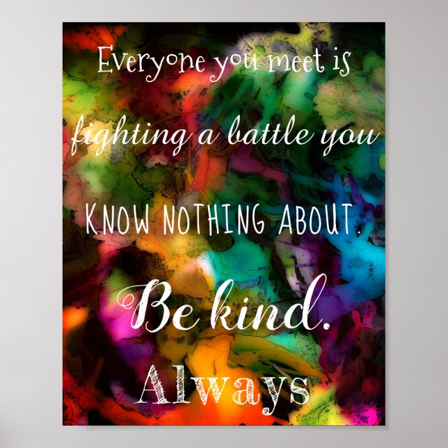 Inspiration und Motivierend Abstraktes Poster (Vorne)