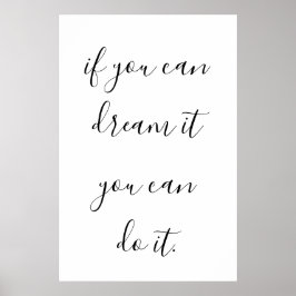 Inspiration und Motivierend Angebot für Poster