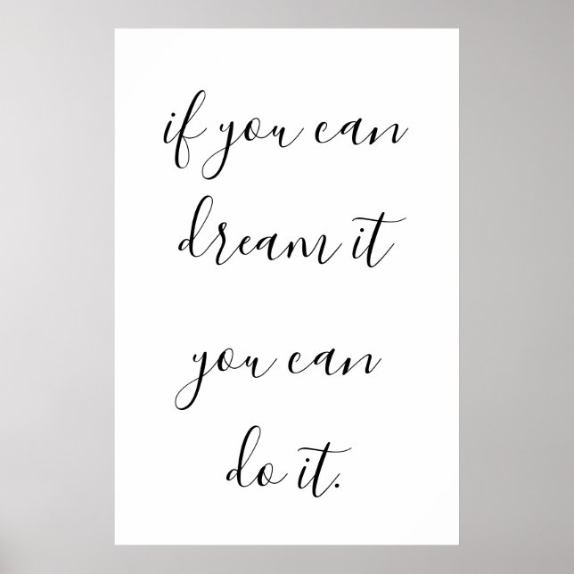 Inspiration und Motivierend Angebot für Poster (Vorne)