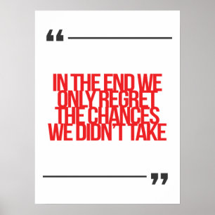 Inspiration und motivierend Zitat Poster