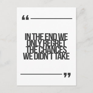 Inspiration und motivierend Zitat Postkarte