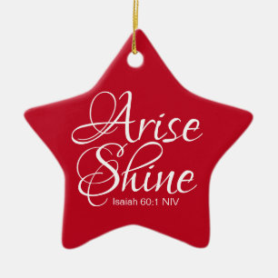Inspiration und Shine Faith Star Keramik O Ornament