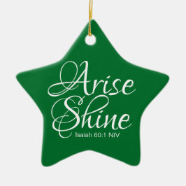 Inspiration und Shine Faith Star Keramik Ornament