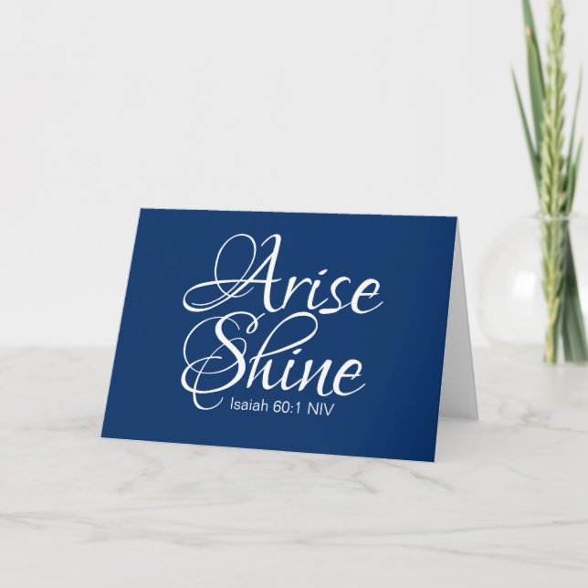 Inspiration und Shine Faith Weihnachtskarte Dankeskarte (Vorderseite)