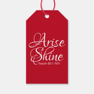 Inspiration und Shine Faith Weihnachtsrot Geschenkanhänger
