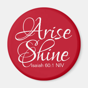 Inspiration und Shine Faith Weihnachtsrot Magnet