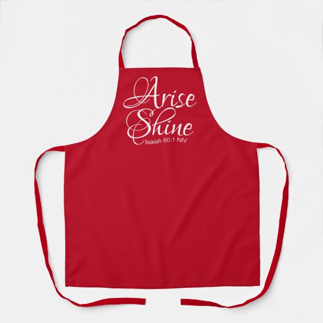 Inspiration und Shine Faith Weihnachtsrot Schürze (Vorderseite)