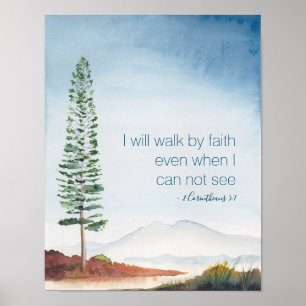Inspiration und Spirituelle Wasserfarben Poster