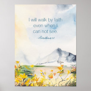 Inspiration und Spirituelle Wasserfarben Poster