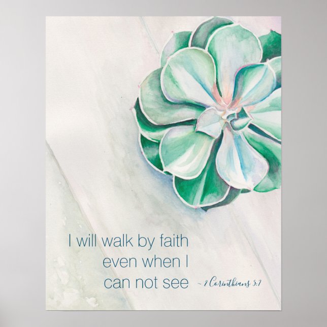 Inspiration und Spirituelle Watercolor-Wanddekor Poster (Vorne)
