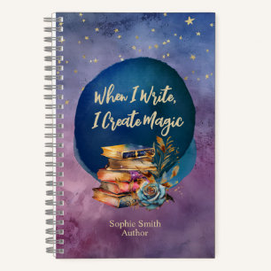 Inspiration- und Whimsikautoren und Schriftsteller Notizbuch