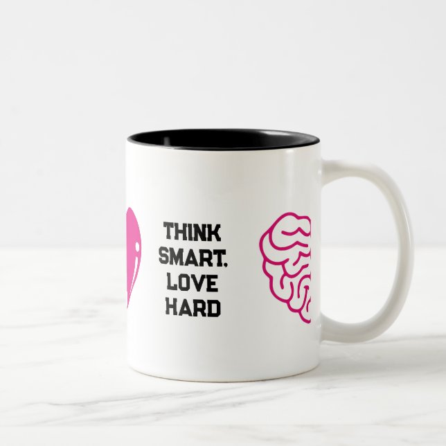 Inspiration und Zuneigung Zweifarbige Tasse (Rechts)
