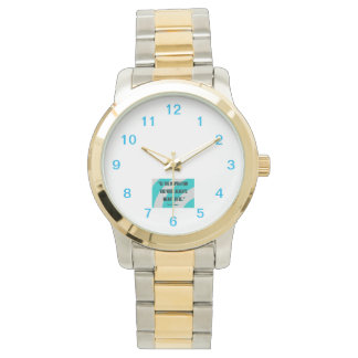Inspiration Unisex Oversized Zwei-Tone-Uhr Armbanduhr