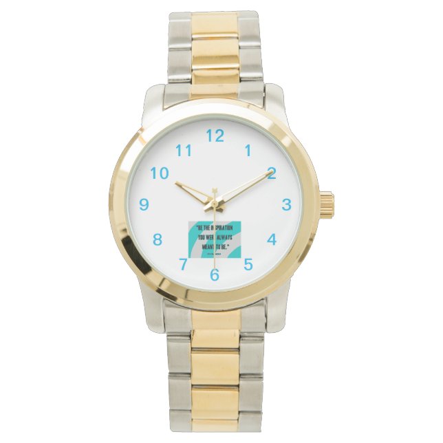 Inspiration Unisex Surdimensionné Montre Deux Tons (devant)