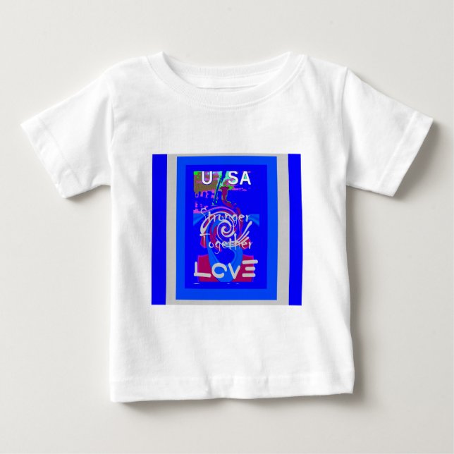 Inspiration USA Wir sind enger mit der Liebe zusam Baby T-shirt (Vorderseite)