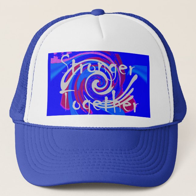 Inspiration USA Wir sind enger mit der Liebe zusam Truckerkappe (Vorderseite)
