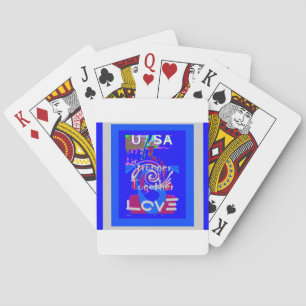 Inspiration USA Wir sind stärker zusammen mit Lieb Spielkarten