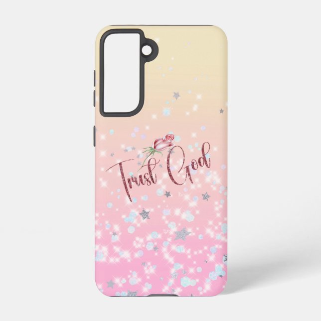 Inspiration Vertrauen Gott Zitat Glaube Samsung Galaxy Hülle (Rückseite)