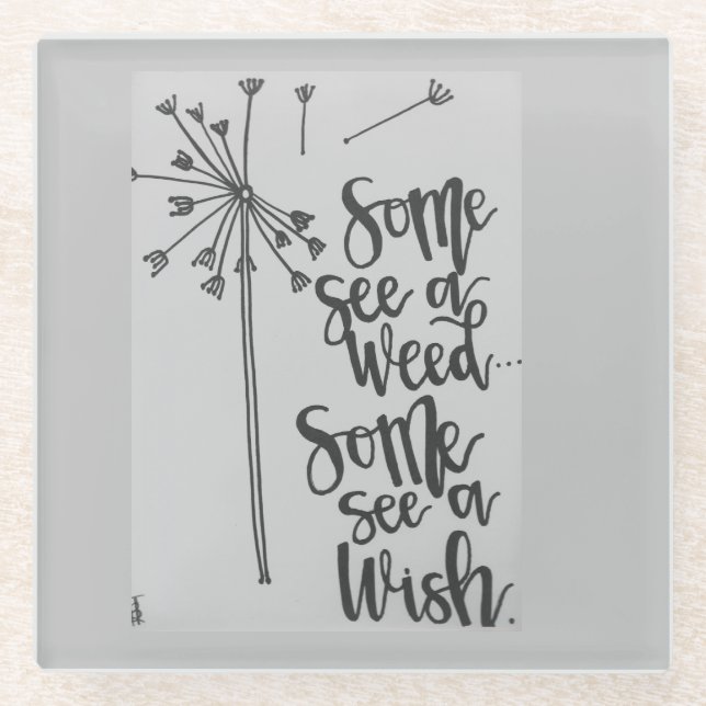 Inspiration von Kronen Glasuntersetzer (Vorderseite)