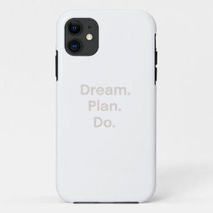 Inspiration Wall Art - "Traum. Plan. Do" - Mini Case-Mate iPhone Hülle