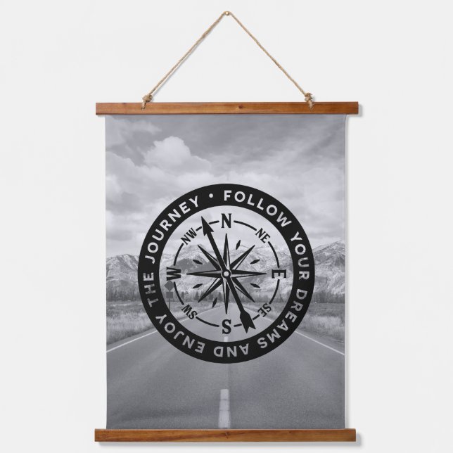 Inspiration Wall Art Wandteppich Mit Holzrahmen (Vorderseite)