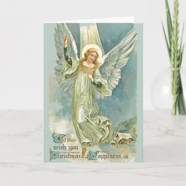 Inspiration Weihnachtsgel Feiertagskarte (Vorderseite)