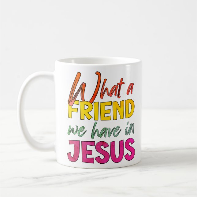 Inspiration, WIE EIN FREUND WIR IN JESUS HABEN Kaffeetasse (Links)