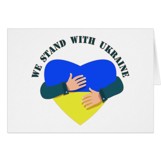 Inspiration: Wir stehen mit der Ukraine (Vorderseite (Horizontal))