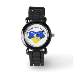 Inspiration: Wir stehen mit der Ukraine Armbanduhr