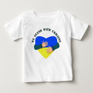 Inspiration: Wir stehen mit der Ukraine Baby T-shirt