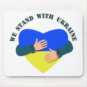 Inspiration: Wir stehen mit der Ukraine Mousepad