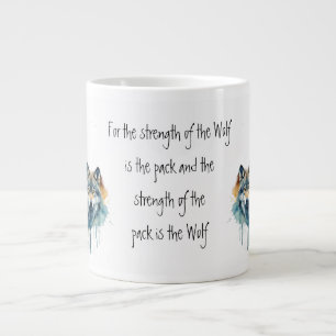 Inspiration-Wolf-Zitat-Paket Jumbo-Tasse